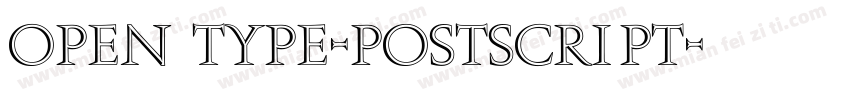 open type-postscript字体转换